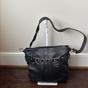 Elegant Coach Black Shoulder / Crossbody Bag